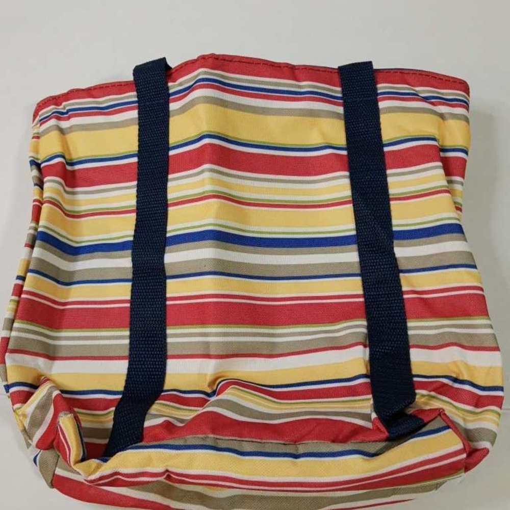 Striped Hot/Cold Tote Bag